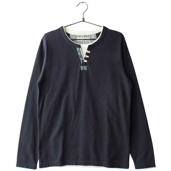 CIQUETO빈티지L/S하프버튼티 / Unisex M