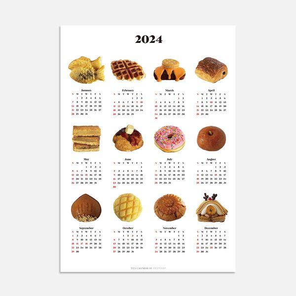 2024년달력, Bread Calendar Poster