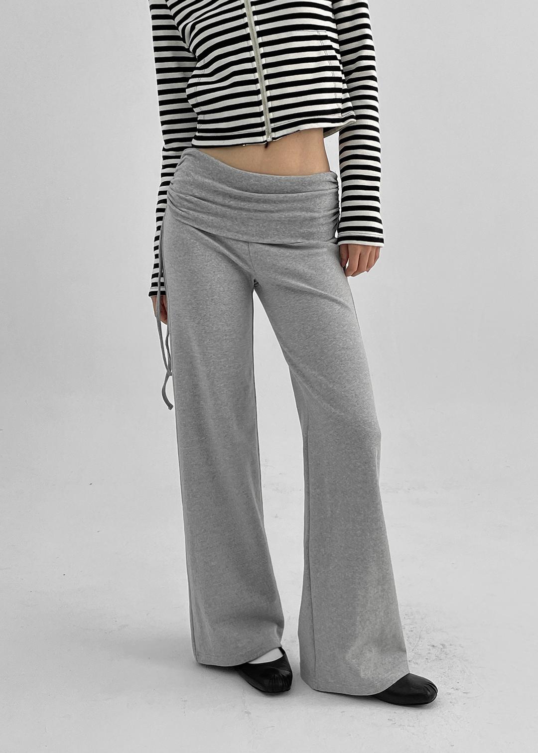 [MADE] 벨라드 폴딩 셔링 부츠컷 팬츠 *