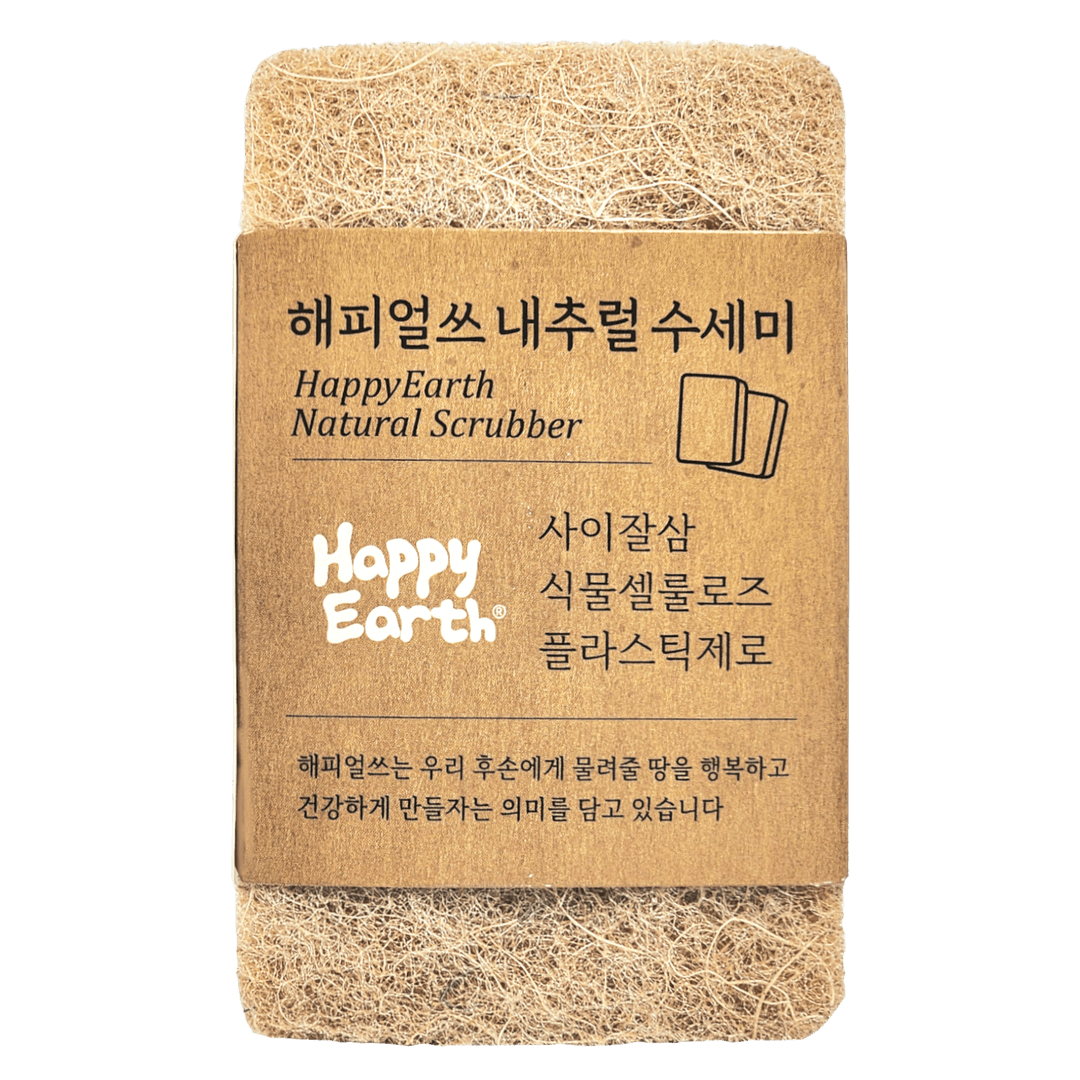 해피얼쓰 내추럴 리뉴얼 수세미(2개입)