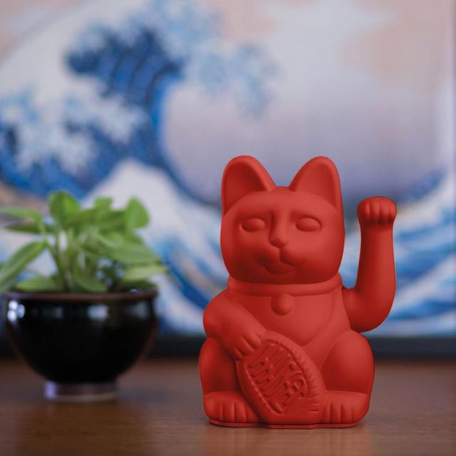 럭키캣 레드 15cm