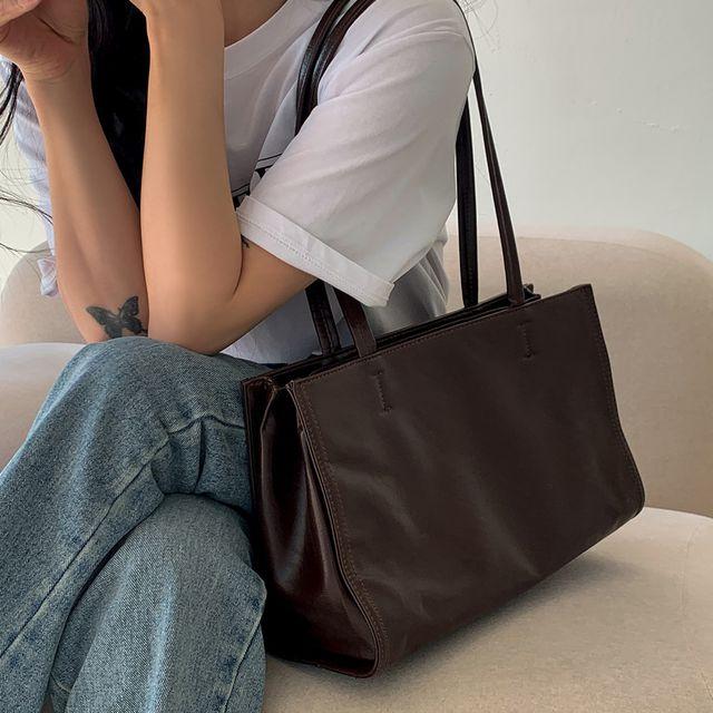 이지 빅 스퀘어 쇼퍼백 2color