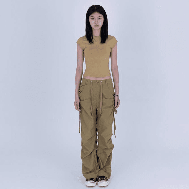 [TFSS] tfss crop sleeve t-shirt (sand)