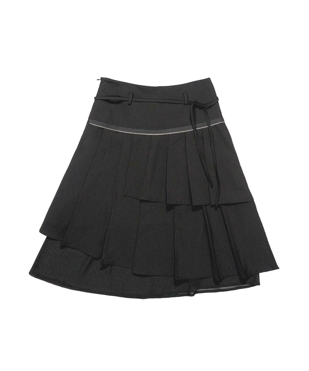 SPIRAL MIDI SKIRT BLACK (09.30 예약배송)
