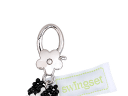 Spotted Cat Key Ring (Black)
