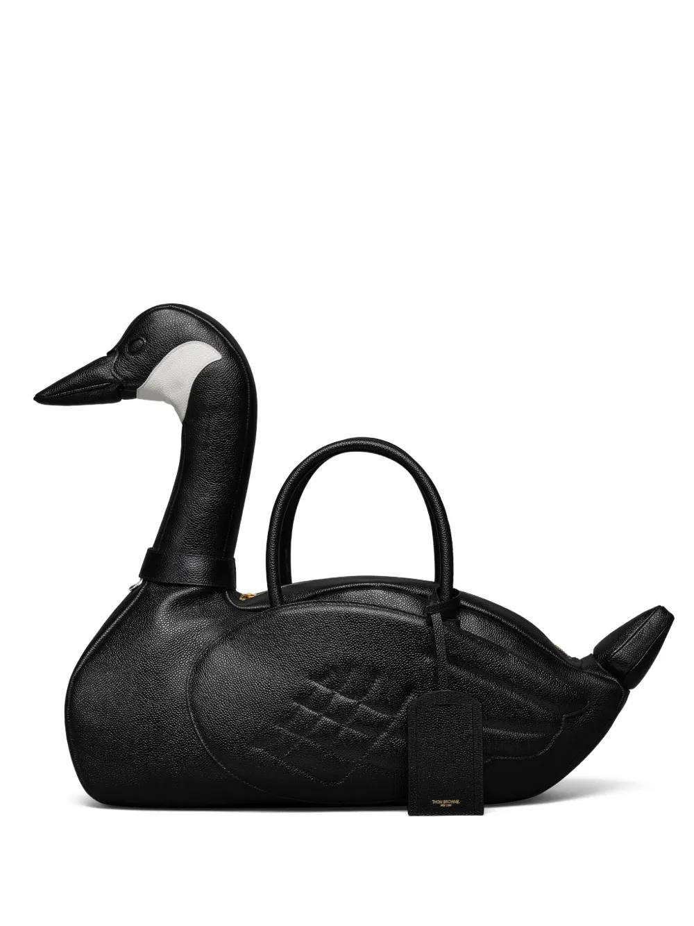 Thom Browne 구스 모티프 토트 백 | 블랙 | FARFETCH KR