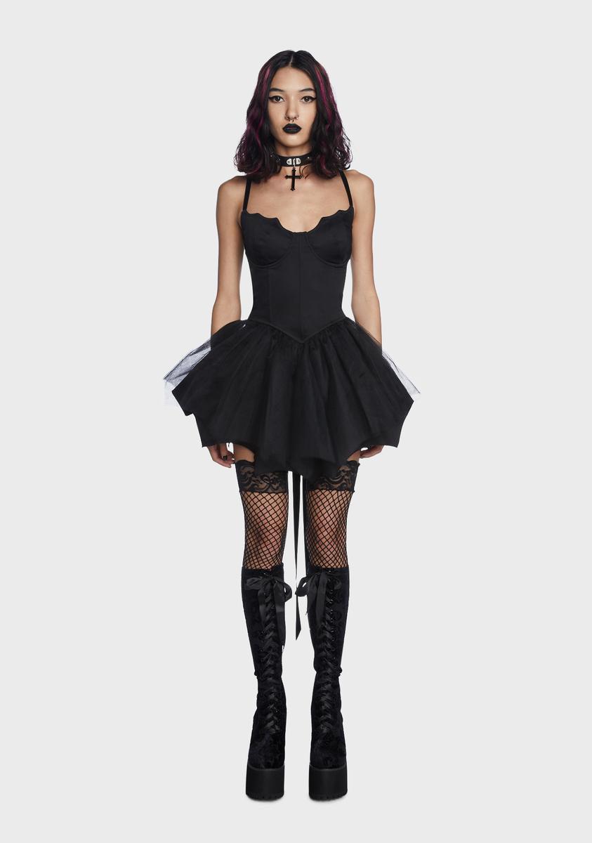 Fleeting Optimism Mini Dress - BLACK / XX-Small