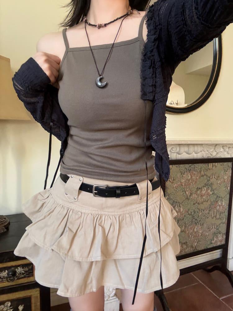 4계절 러브 데일리 레이어드 홀터 나시(4color)