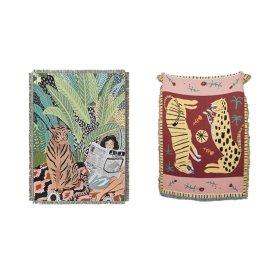 [아이니샵] 감성 호랑이 담요 소파 커버 블랭킷 S사이즈