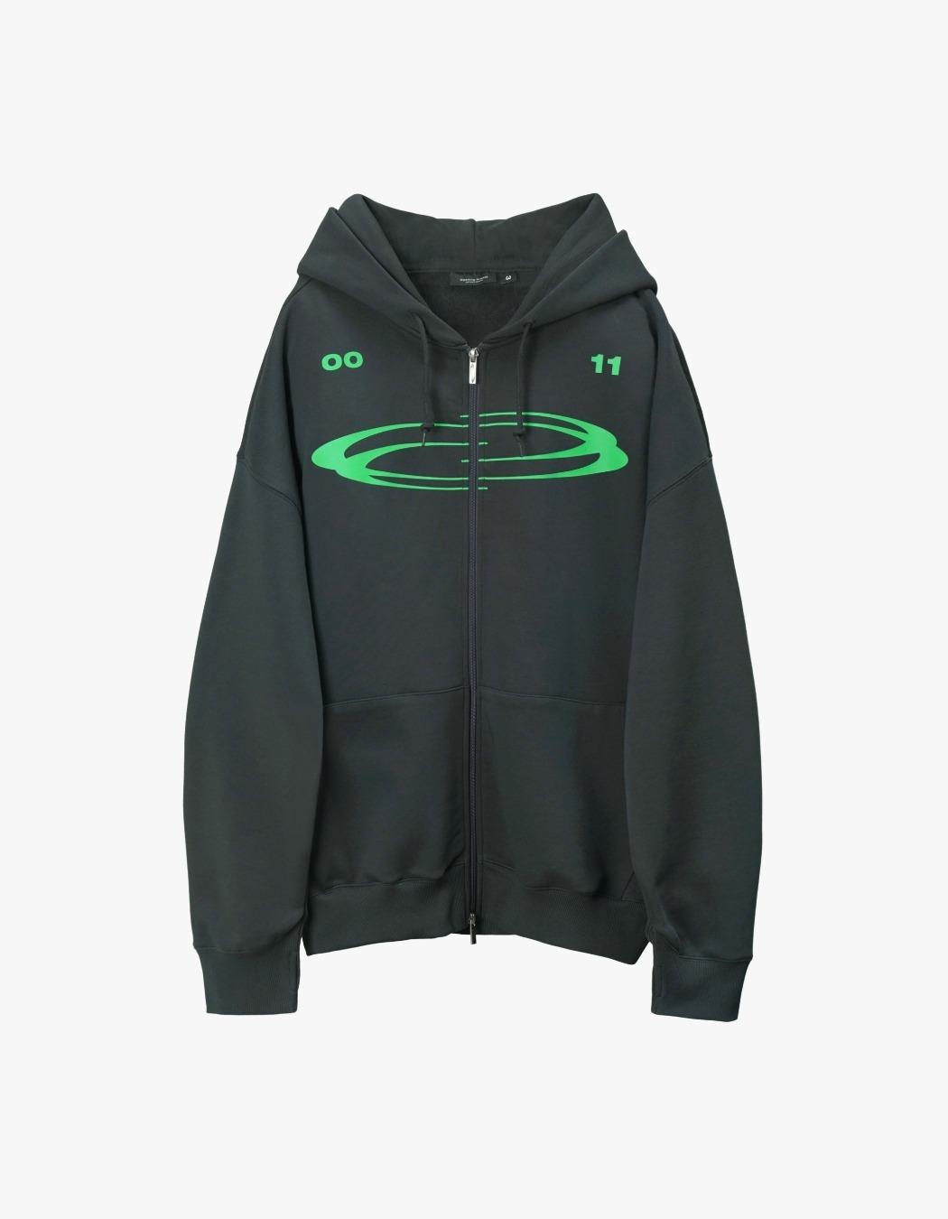 Symbol Logo Zip Hoodie - Charcoal