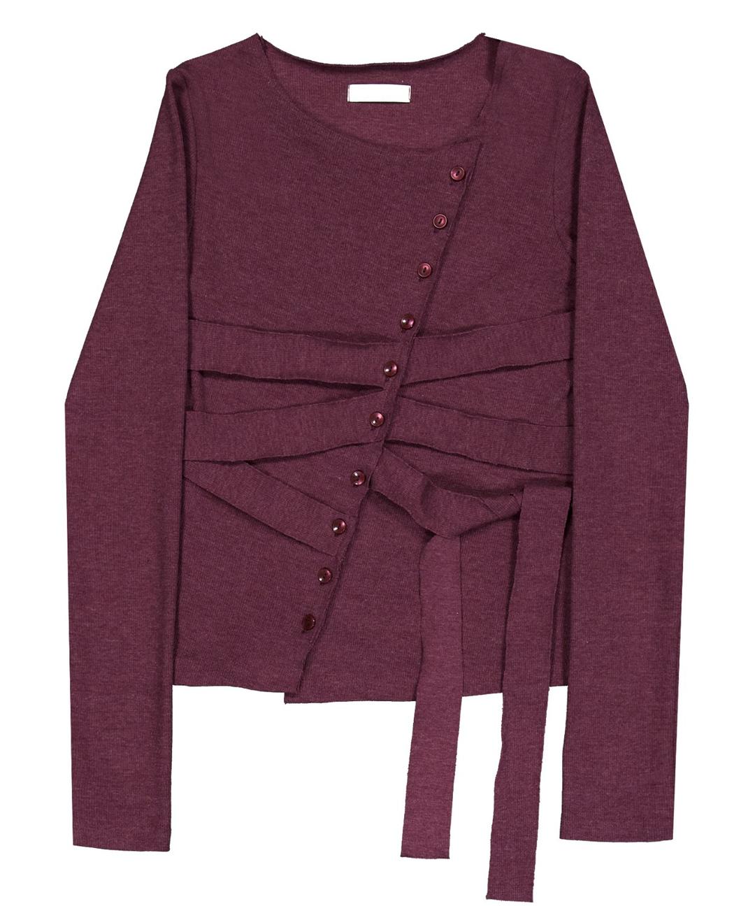Bandage Cardigan BlackCherry