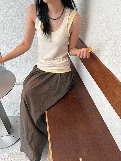 cren basic sleeveless top (2color)
