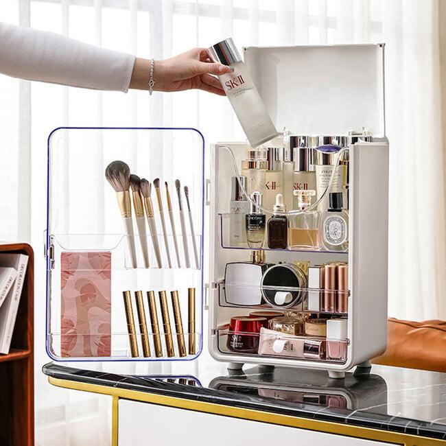 올인원 3단정리 대용량 화장품 정리대 보관함 수납함