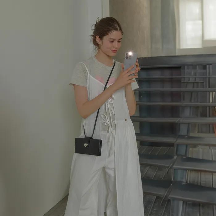 [알로하PICK]ANC OPEN SLIT SLEEVELESS ONE-PIECE_WHITE