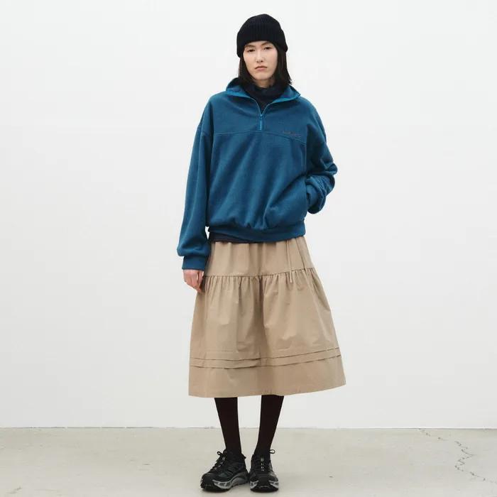 becky fleece zip up - blue