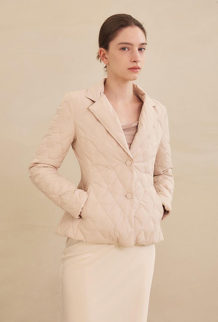 Serina Duck Down Jacket (Light Beige)