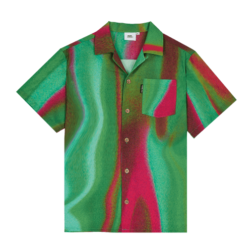 워터 프린트 하와이안 셔츠 (그린)