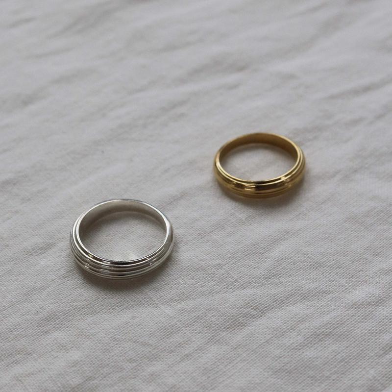 LAYERED DOME RING (THIN ver.)