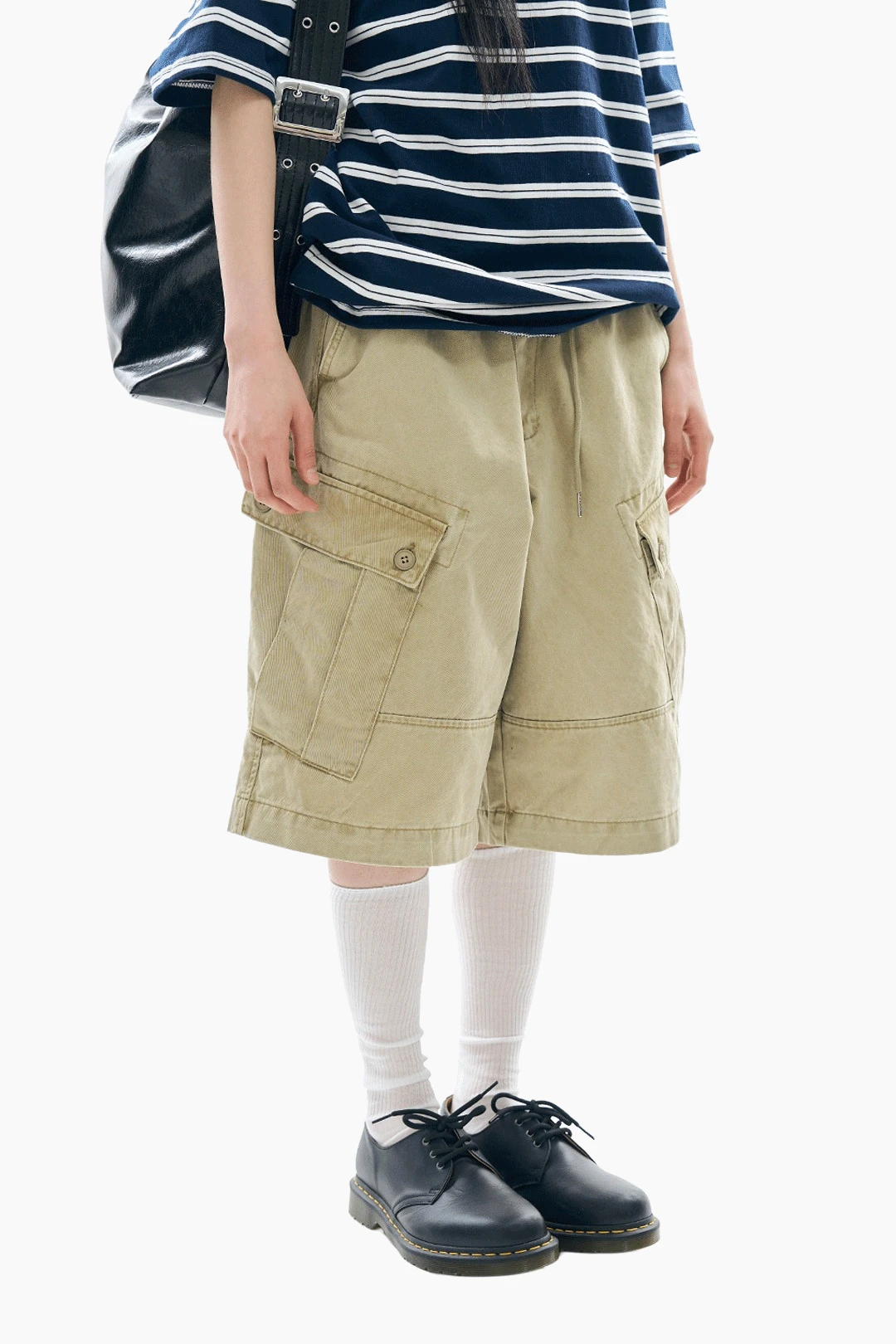 하빅 워시드 카고 버뮤다 팬츠