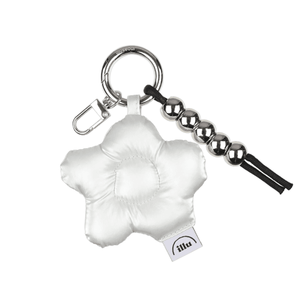 padded flower keyring