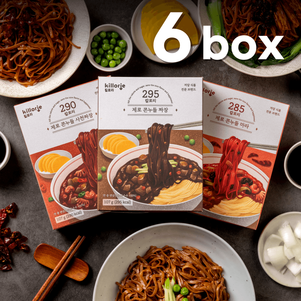 [공식몰2] 제로콘누들 6 개 (짜장,사천,마라)