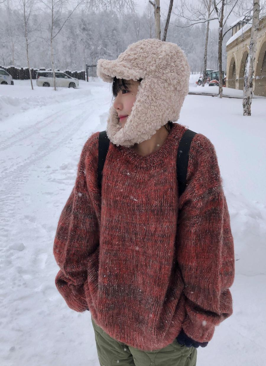 아르코이리스 Fable snow melange knit 페이블 스노우 멜란지 니트