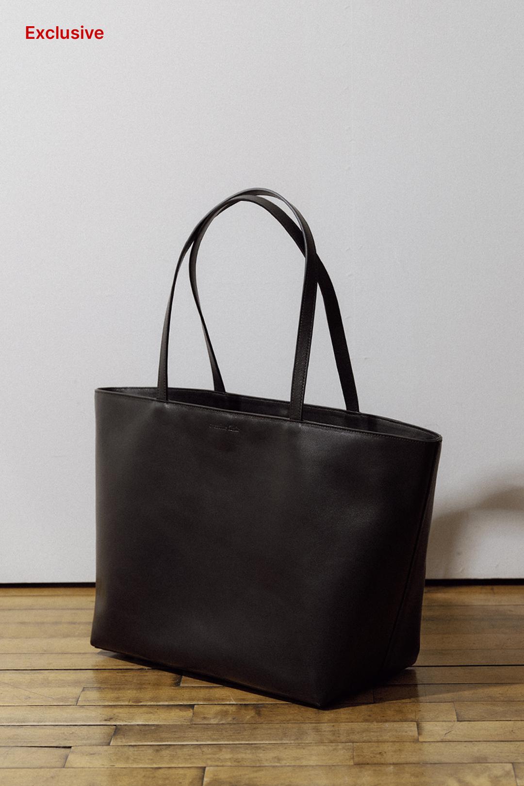 [EXCLUSIVE] OVERDUE LEATHER SHOULDER BAG_BLACK