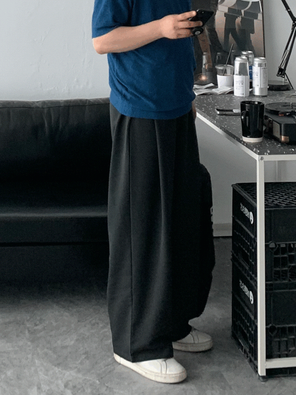 [당일출고!] 딥 원턱 와이드 슬랙스