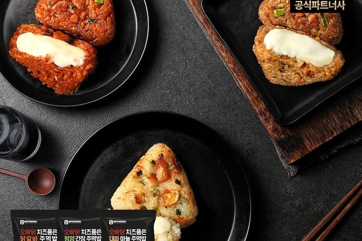 오빠닭 치즈품은 주먹밥 100g 3종 1팩