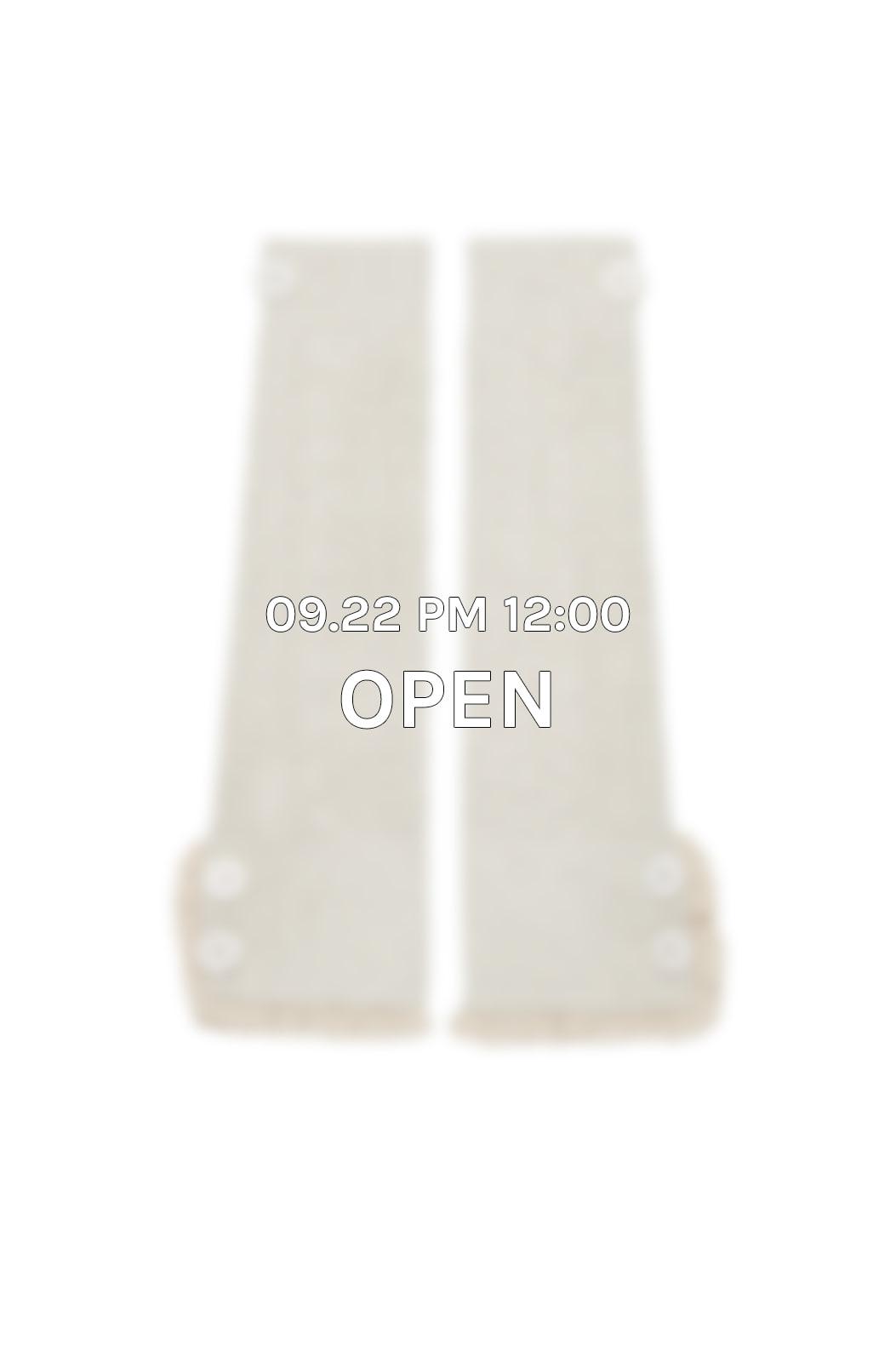 Button cable knit leg-warmer (Ivory)