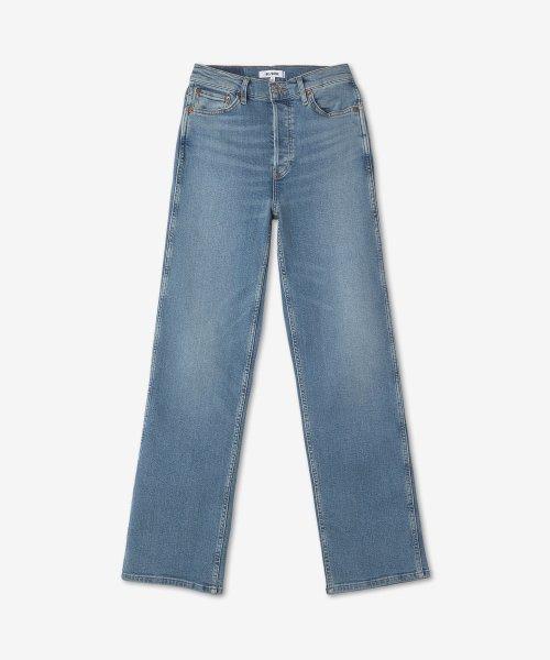 90S 하이 라이즈 루즈 데님 팬츠 - 리오 페이드 / 16303WHRLRIOFADE