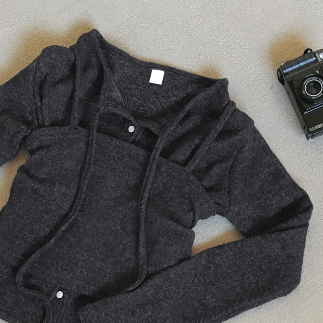 그레이레이즈 [니트세트🖤/슬림핏] 리본뷔스티에가디건set (3color)