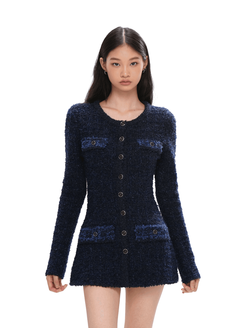 [200+ SOLD] Woven Crewneck Knit Dress & Shorts (2color)