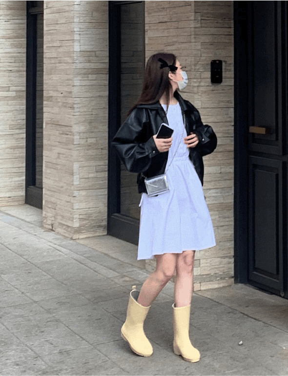 글로우 레더 블루종(2color)