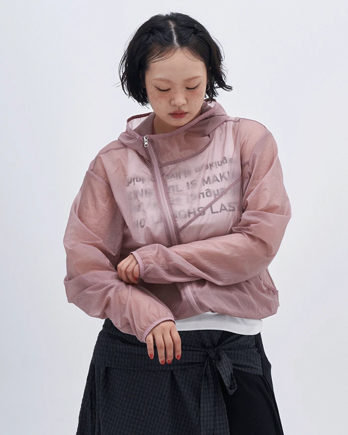 베트 사선지퍼 후드 바람막이