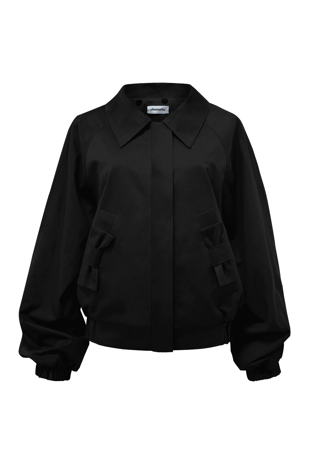 [09.23 순차출고] BOW RAGLAN COTTON JACKET (BLACK)