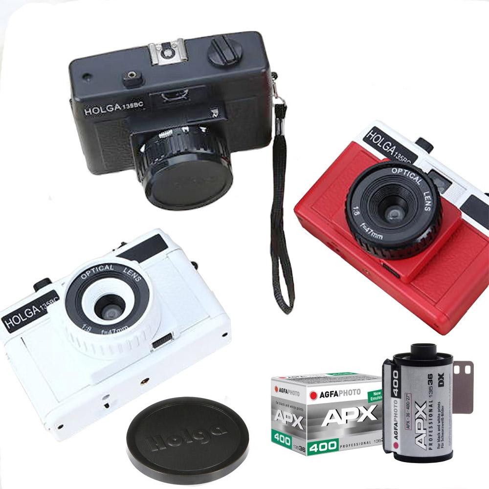 홀가 카메라 135BC+APX400-36흑백필름1롤 필름카메라 다회용카메라 필카 토이카메라