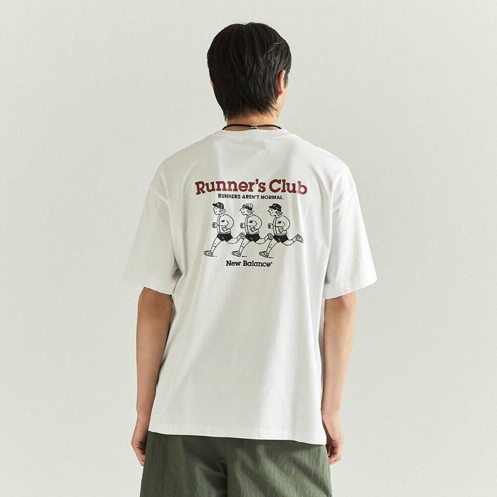 NBNED22563 / UNI NB BOY 러너스 클럽 그래픽 반팔티 (WHITE)