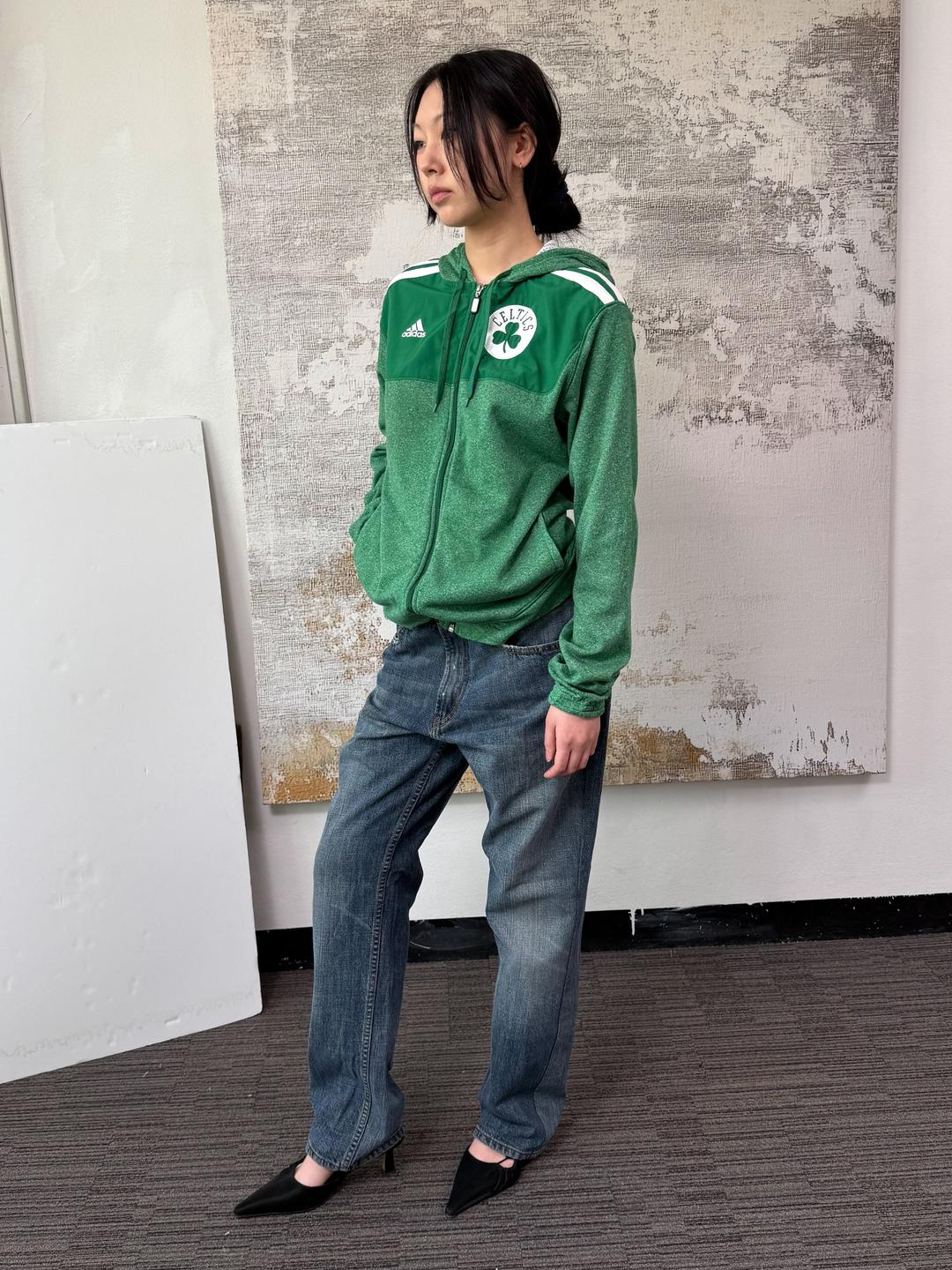282. Adidas NBA hood zip up