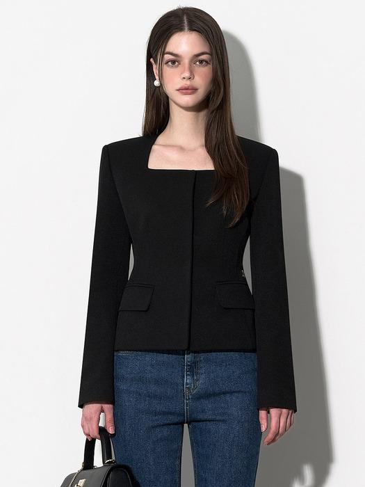 [2차오더] 페플럼 스퀘어 자켓