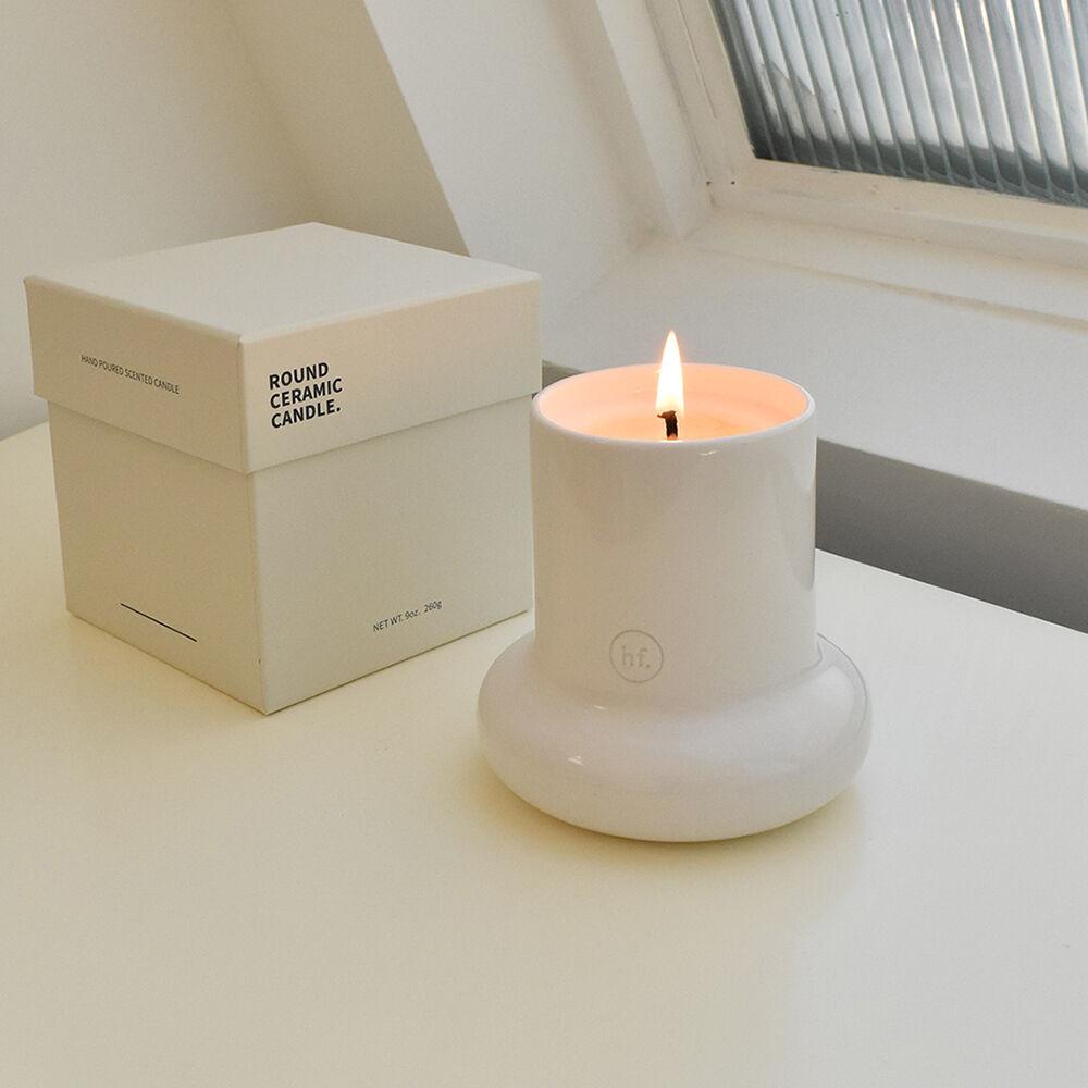 Round ceramic candle (세가지 향)