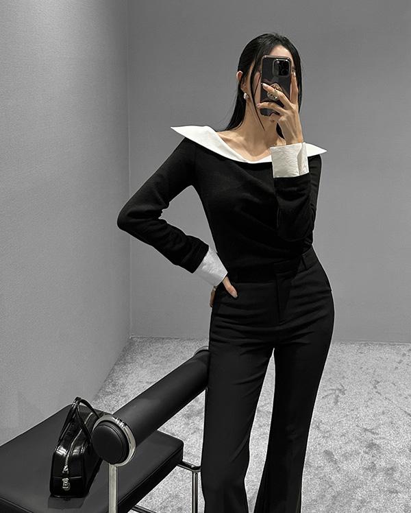 델루나 빅 카라 블라우스