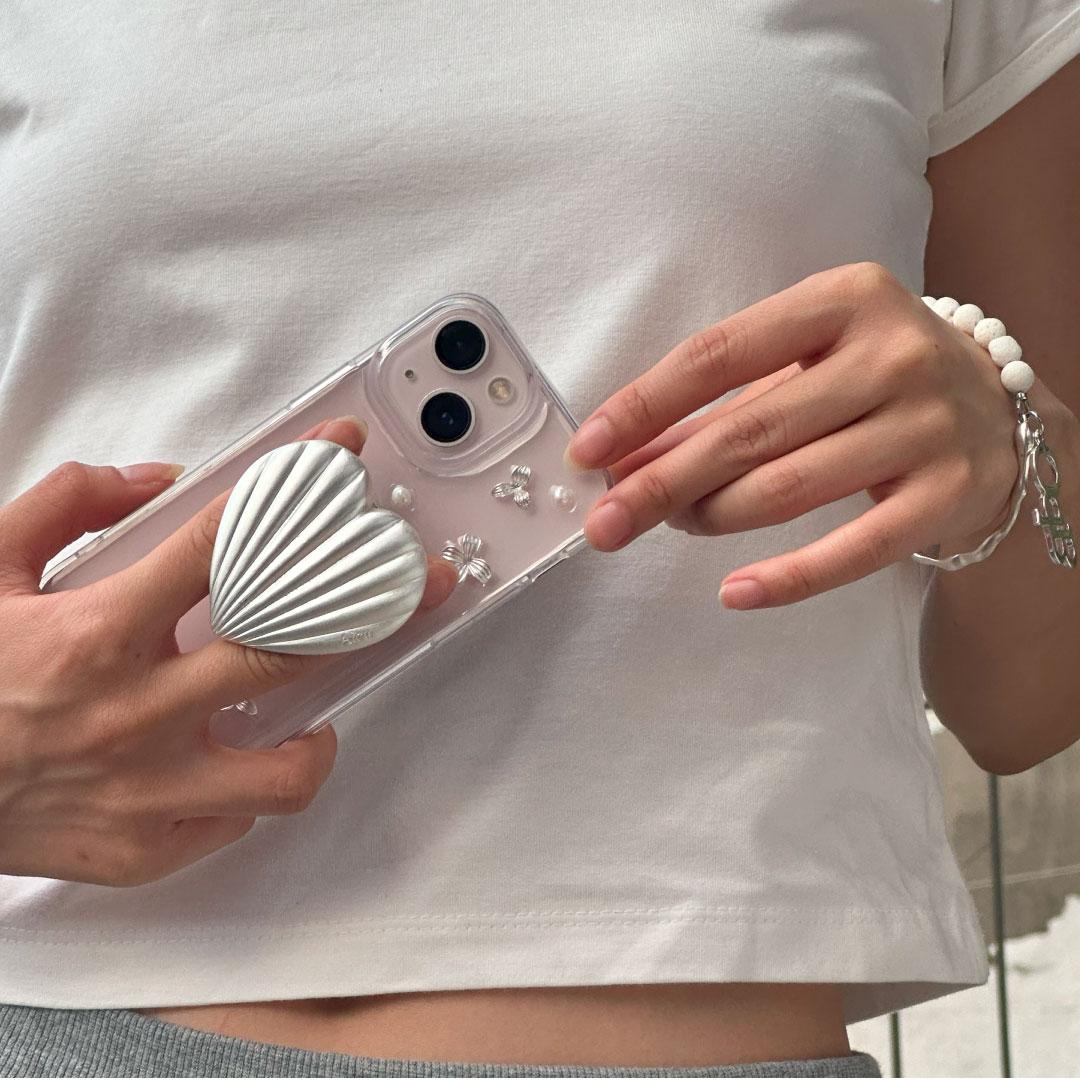 Shelly Holder Tok White Silver