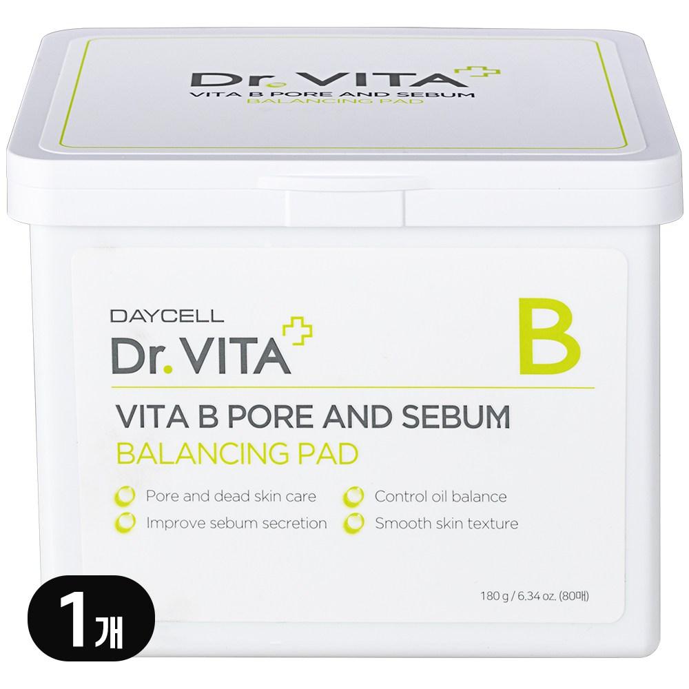 닥터비타 모공패드 얼굴 유분기 피지조절 (포어 앤 세범 밸런싱 패드 80매입), 180g, 1개