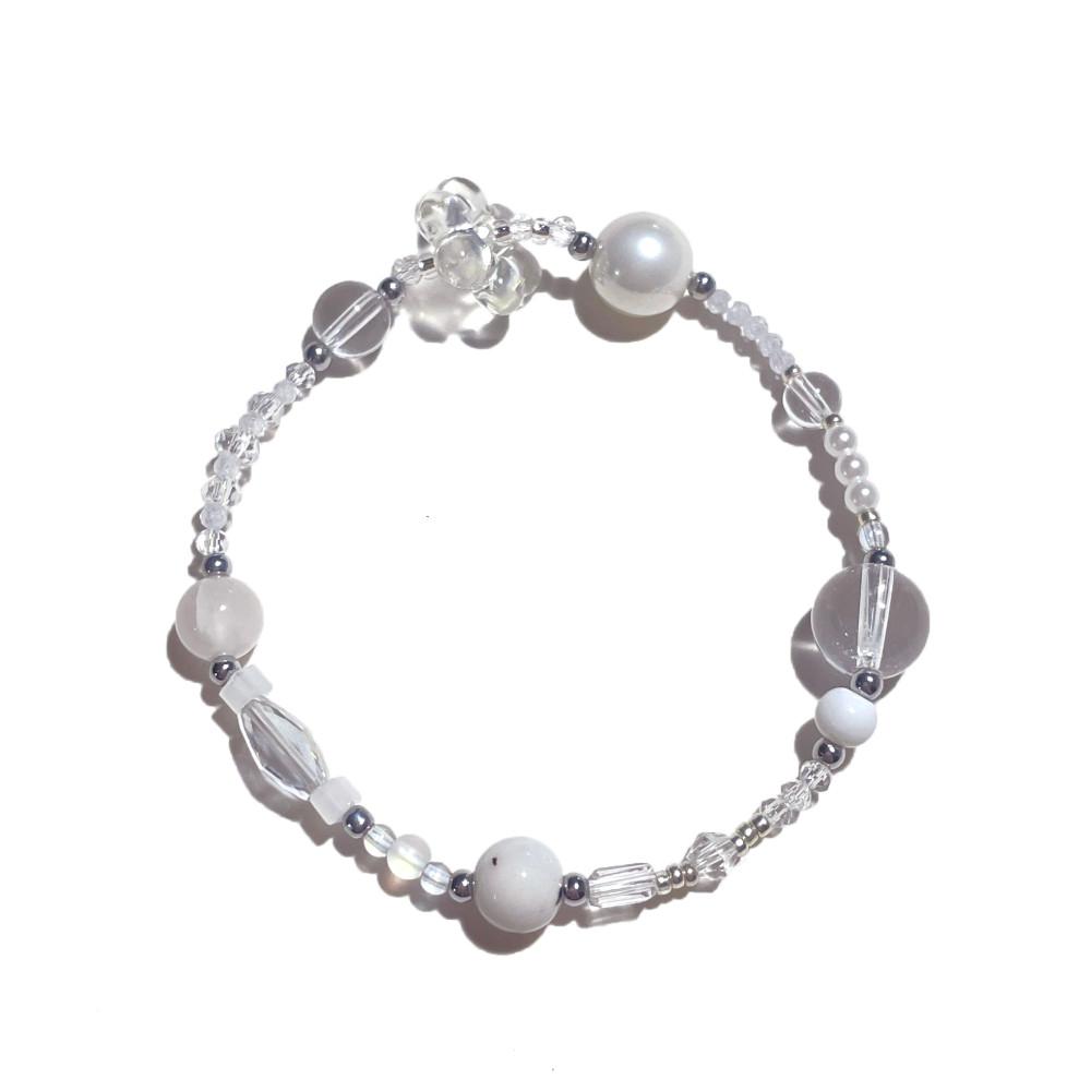 [키치키치야야] (NCT Dream, NCT WAYV, ENHYPEN 착용) 018 화이트 팔찌