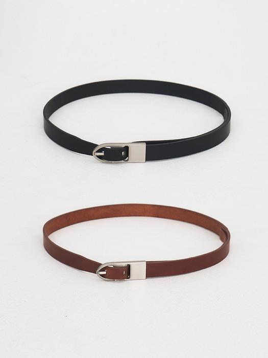 TFR SIGNATURE LEATHER BELT_2COLORS