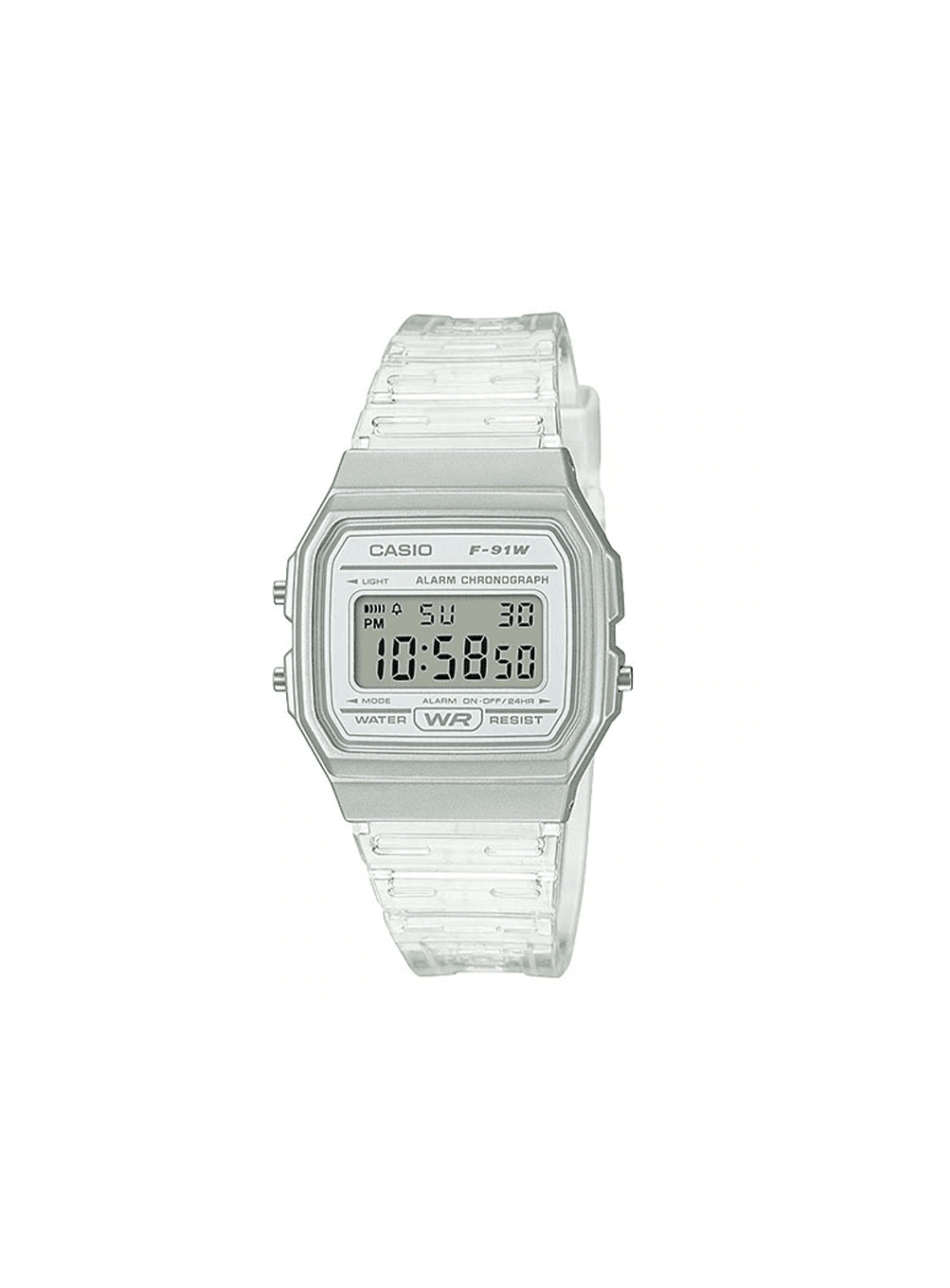clear band wristwatch