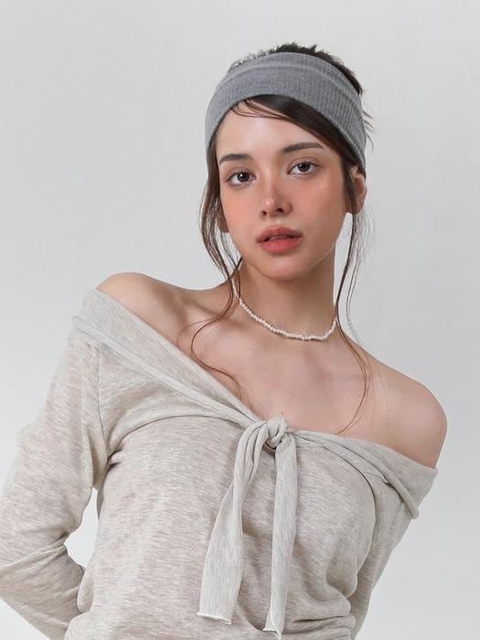 [단독] 마리나 무드 소프트 오프숄더 티셔츠 (2 Colors)