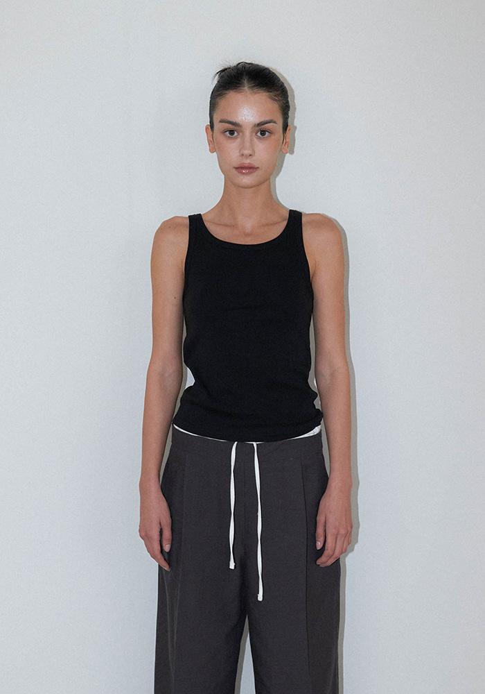 [2차 리오더] Basic tank top (Black)