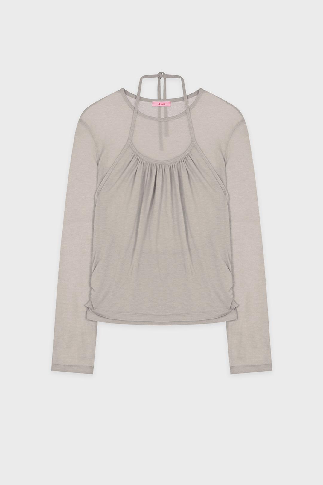 Basic Halter Top Set (Beige)